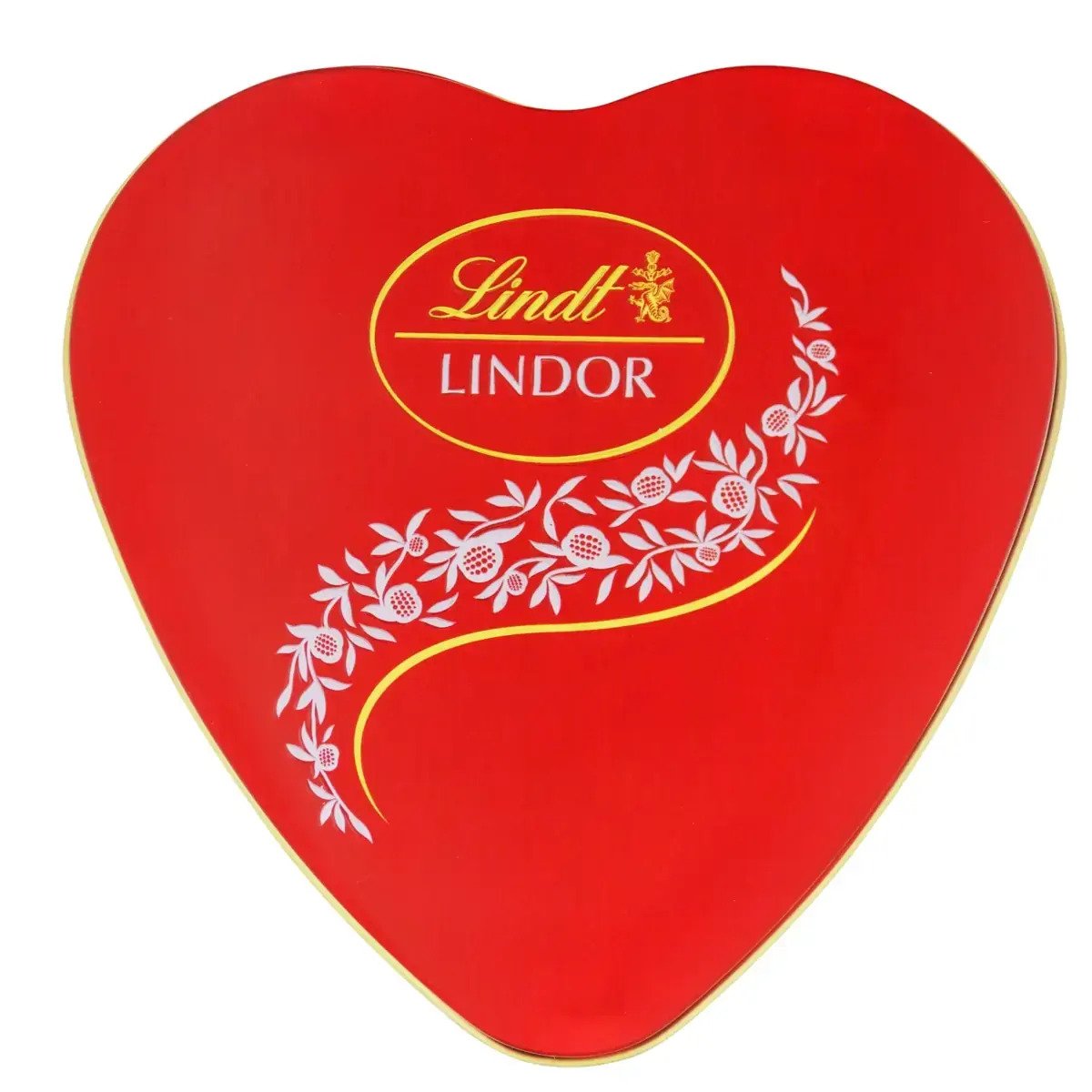 Trufa de Chocolate Suíço ao Leite Recheio Cremoso Coração Lindt Lindor Lata 50g 4 Unidades