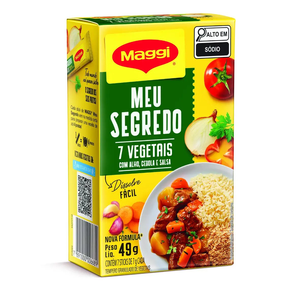 Tempero MAGGI Meu Segredo 7 Vegetais 49g