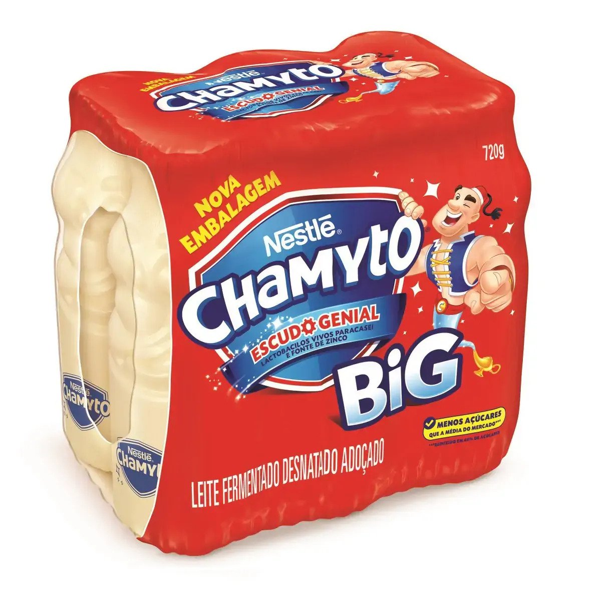 Leite Fermentado Nestlé Chamyto® 720G com 6 unidades
