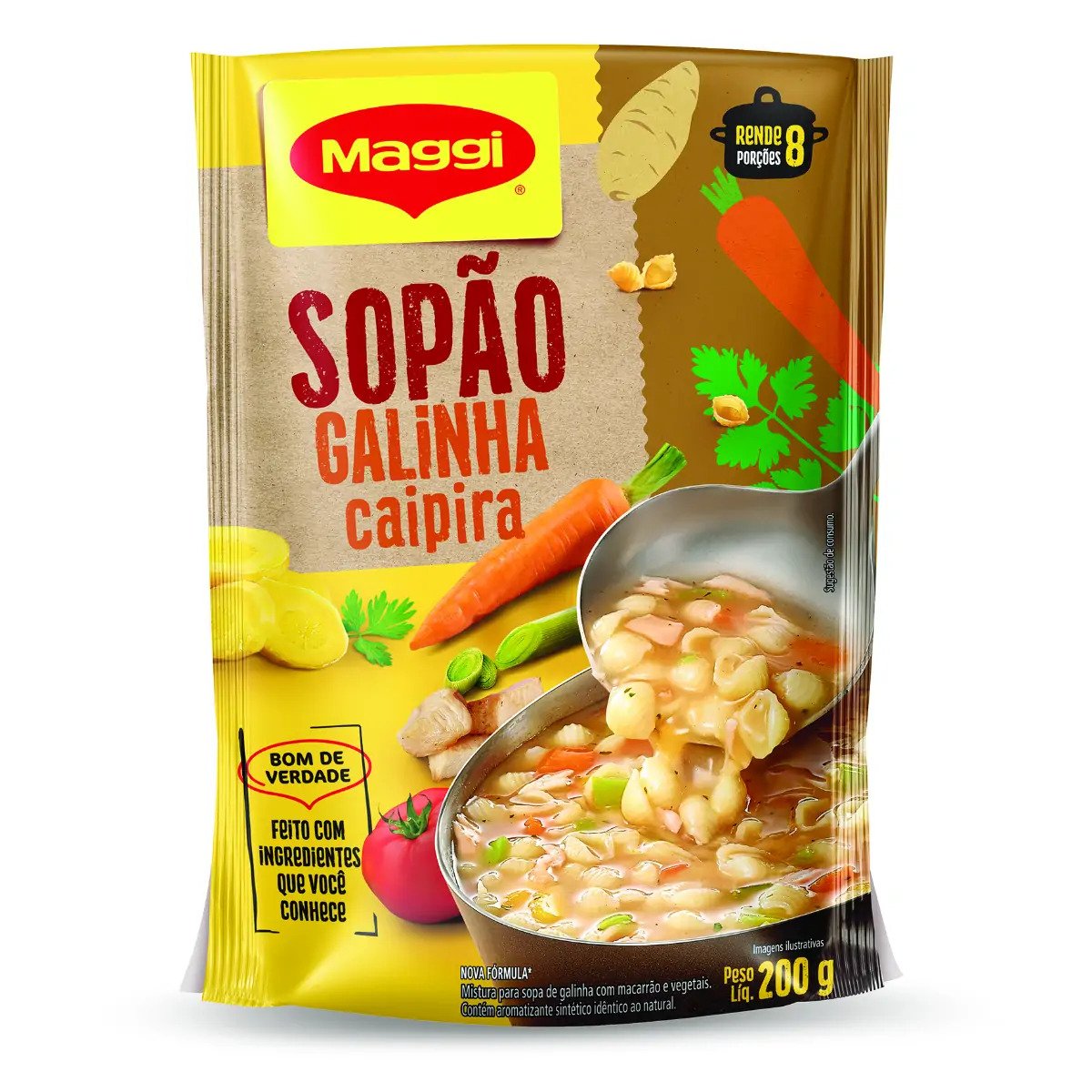 MAGGI Sopão Galinha Caipira Sachê 200g