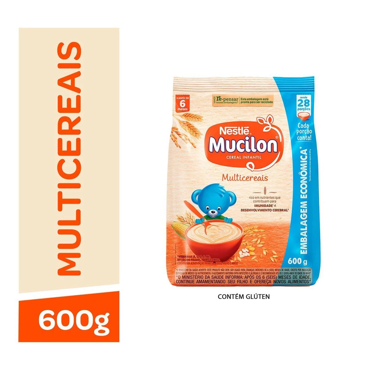 Cereal Infantil MUCILON Multicereais 600g