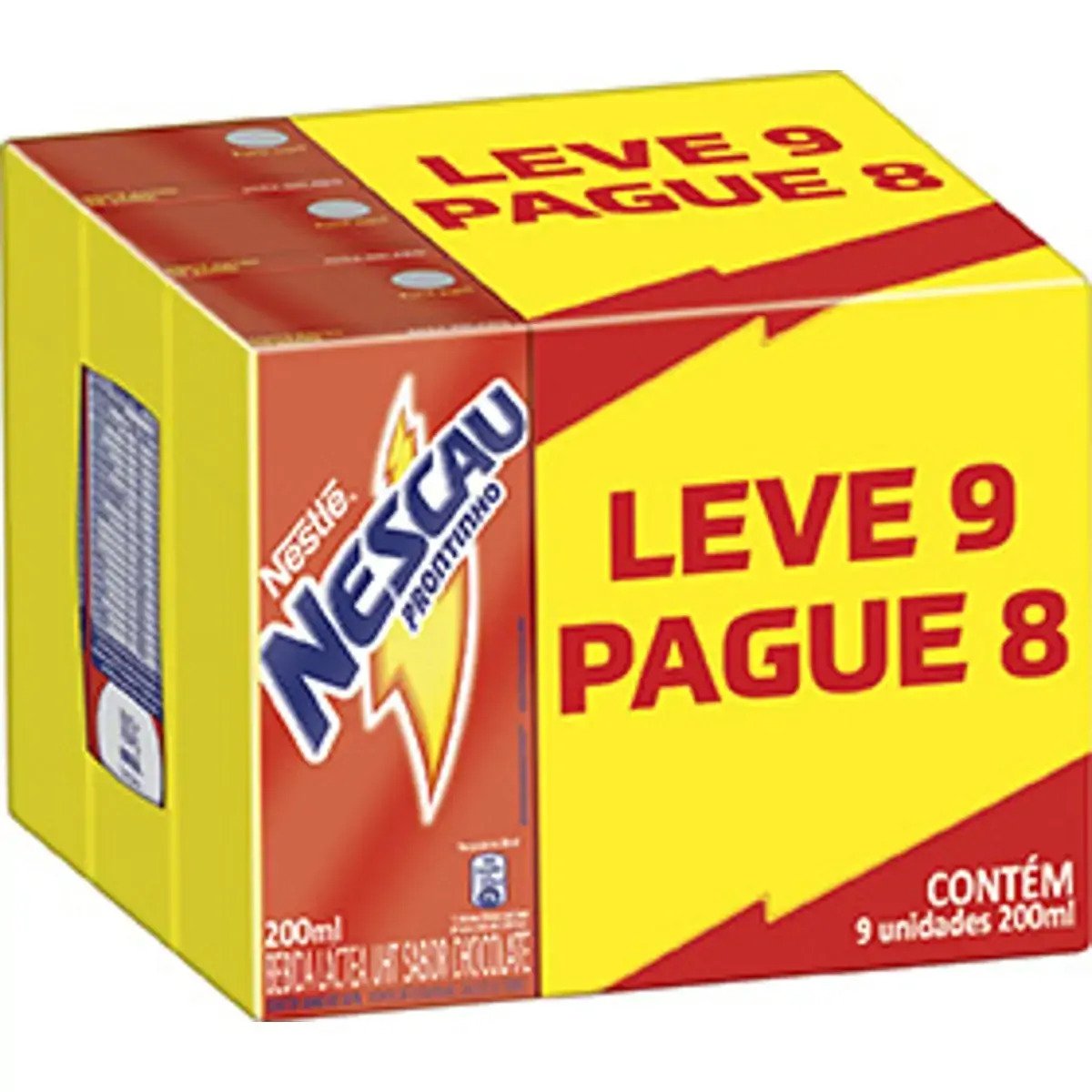 Bebida Láctea Nescau Prontinho 200ml Leve 9 Pague 8