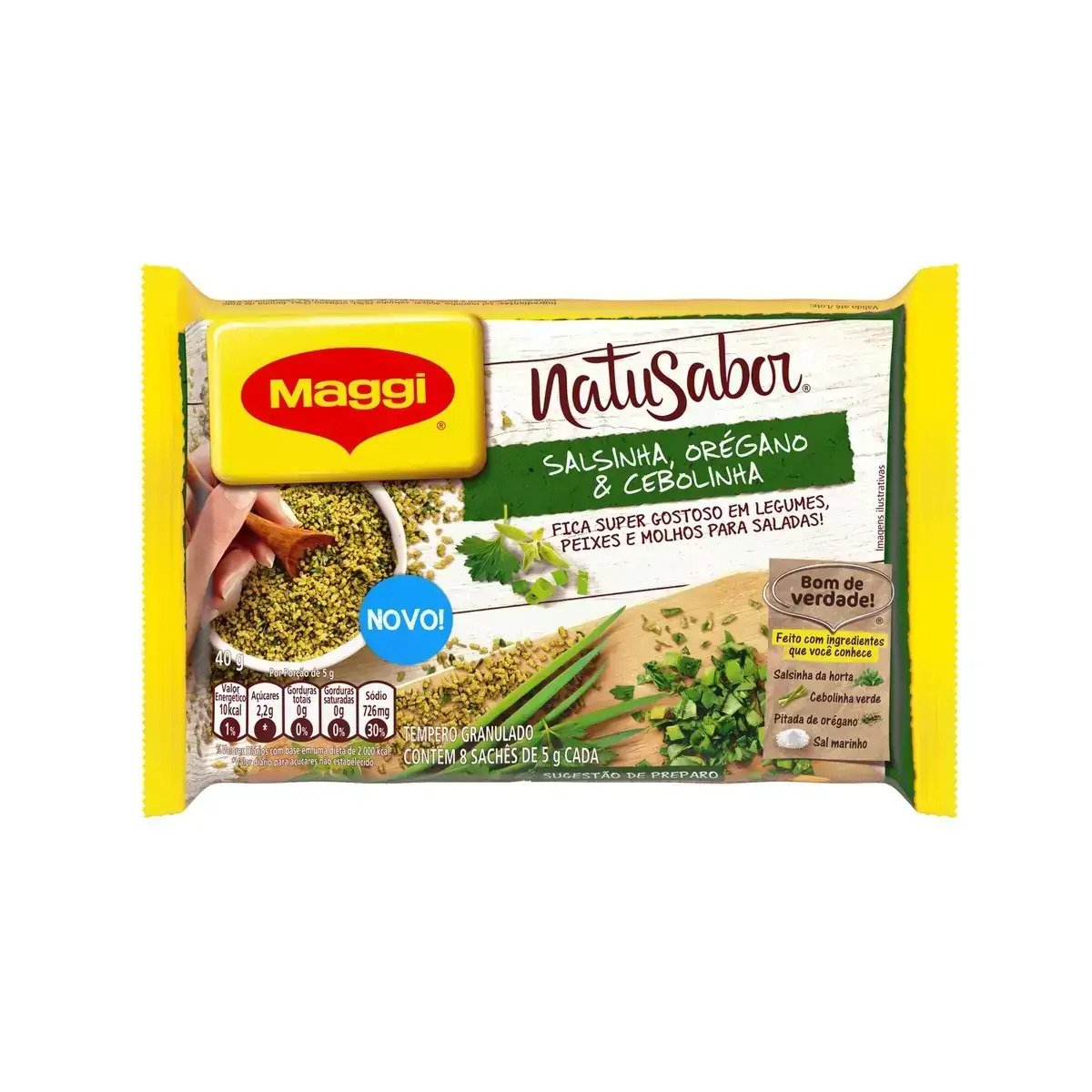 MAGGI Natusabor Salsinha, Orégano e Cebolinha Tempero 40g