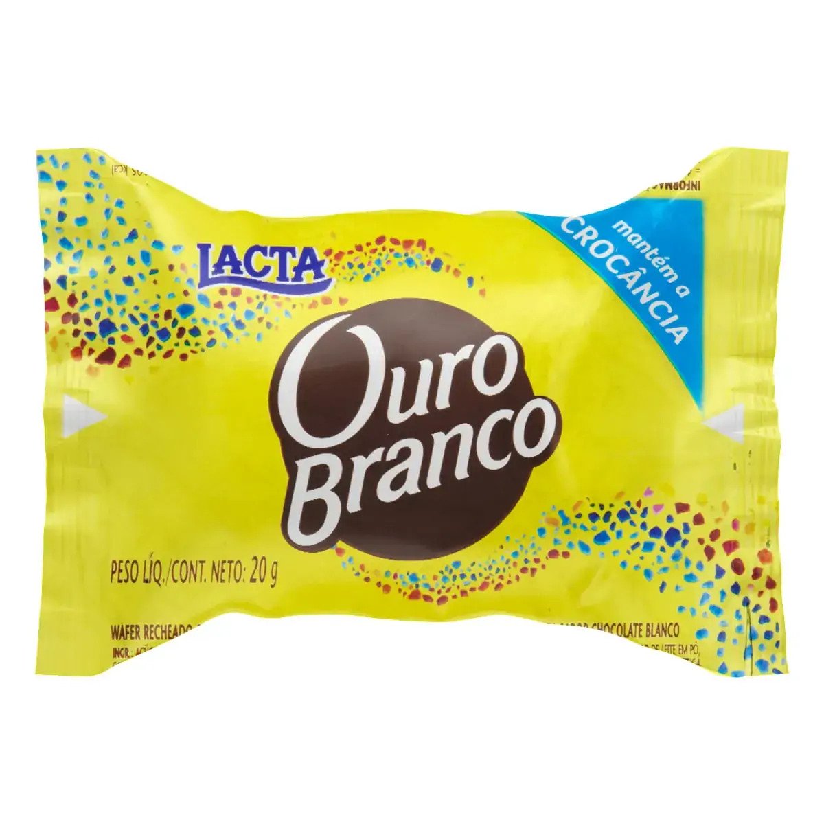 Bombom Wafer Lacta Ouro Branco Pacote 1kg